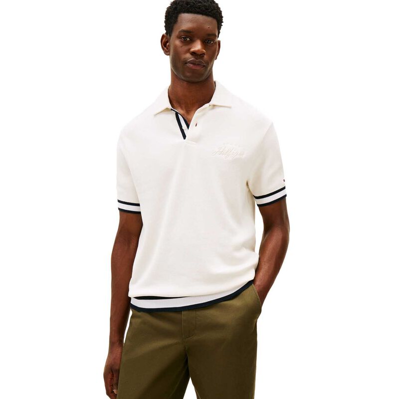 Tommy Hilfiger Linking Flatknit Tipped Classic Fit Polo image number 0